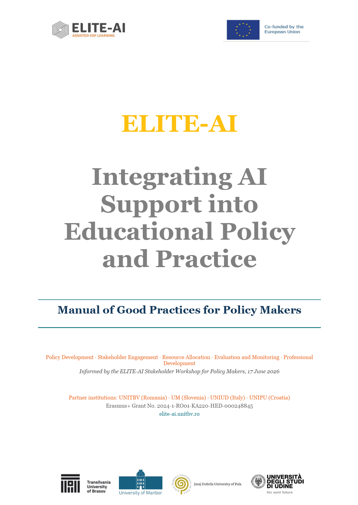 Good practices for policy makers manual
